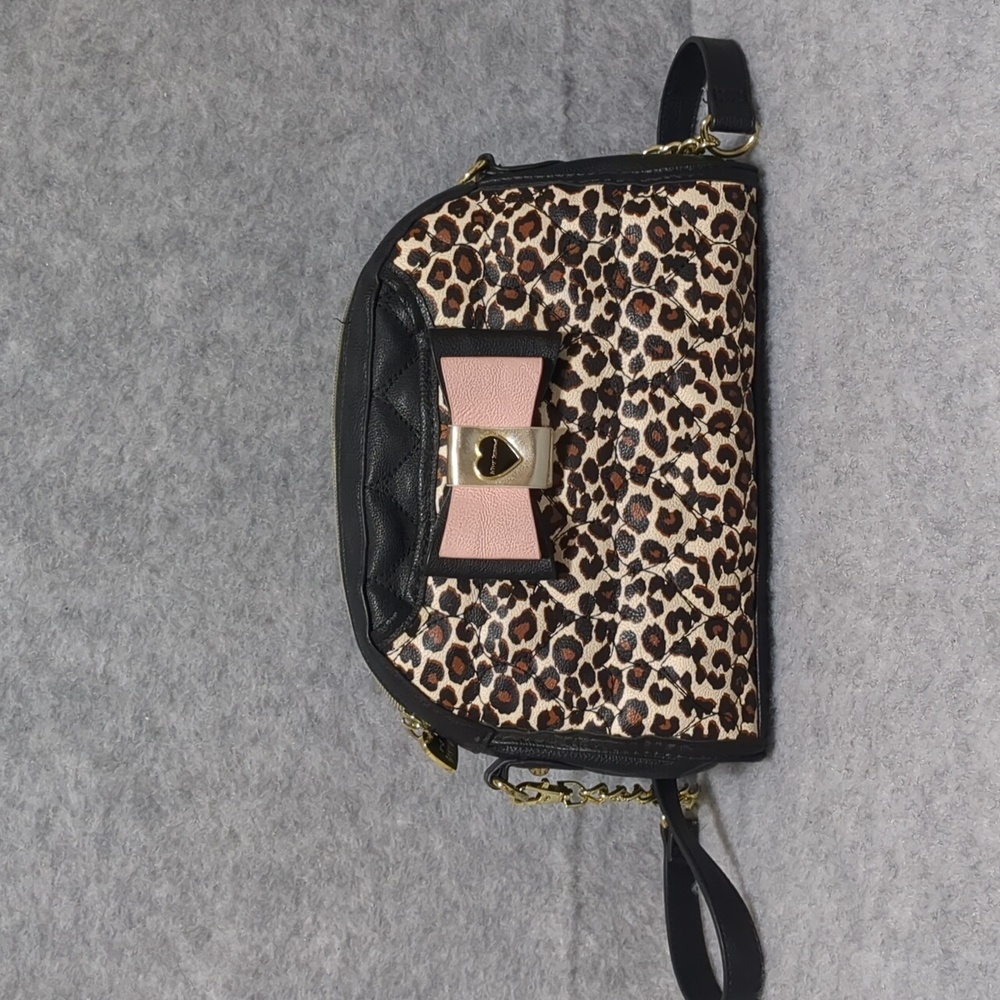 Betsey Johnson leopard print Crossbody Bag